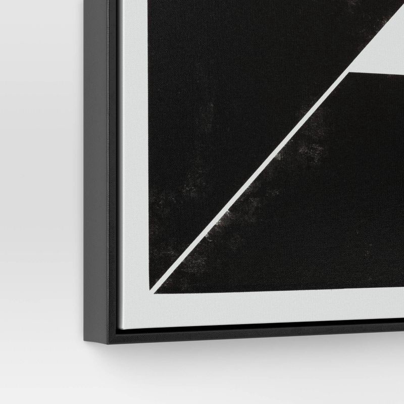slide 7 of 7, (Set of 3) 16" x 20" Alignment Framed Wall Canvas Set - Threshold™: Modern Geometric Digital Art, Sawtooth Back, 1 ct