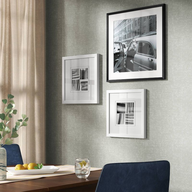 slide 2 of 4, 24" x 24" 'Well Hello There' Framed Wall Poster - Threshold™: Modern Lithograph Art, Polystyrene Frame, 1 ct