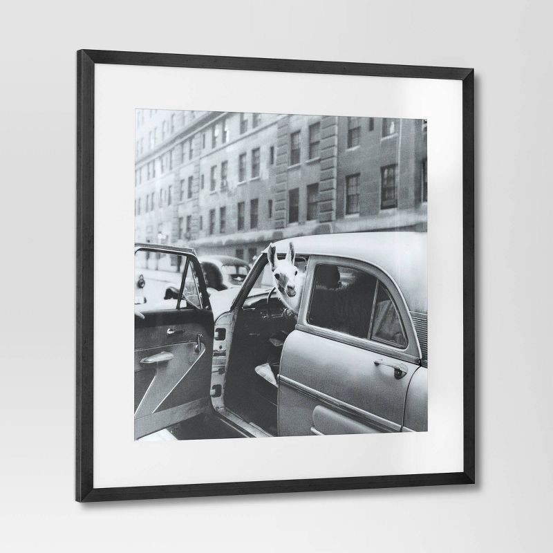 slide 3 of 4, 24" x 24" 'Well Hello There' Framed Wall Poster - Threshold™: Modern Lithograph Art, Polystyrene Frame, 1 ct