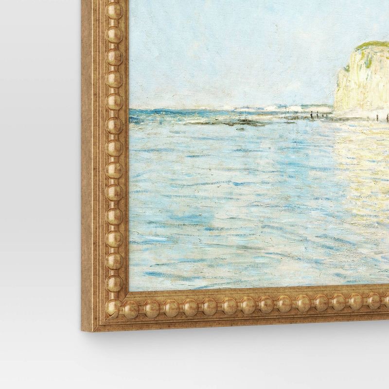 slide 4 of 4, 16" x 20" Silent Still Framed Wall Cotton Canvas Board - Threshold™: Polystyrene Gold Frame, Horizontal Landscape, 1 ct