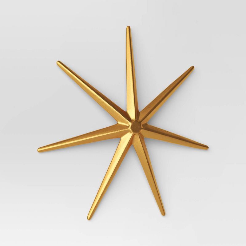 slide 3 of 4, (Set of 3) 12"/10"/8" Star Wall Art - Threshold™: Modern Metal Abstract Sculptures, Vertical Orientation, 1 ct