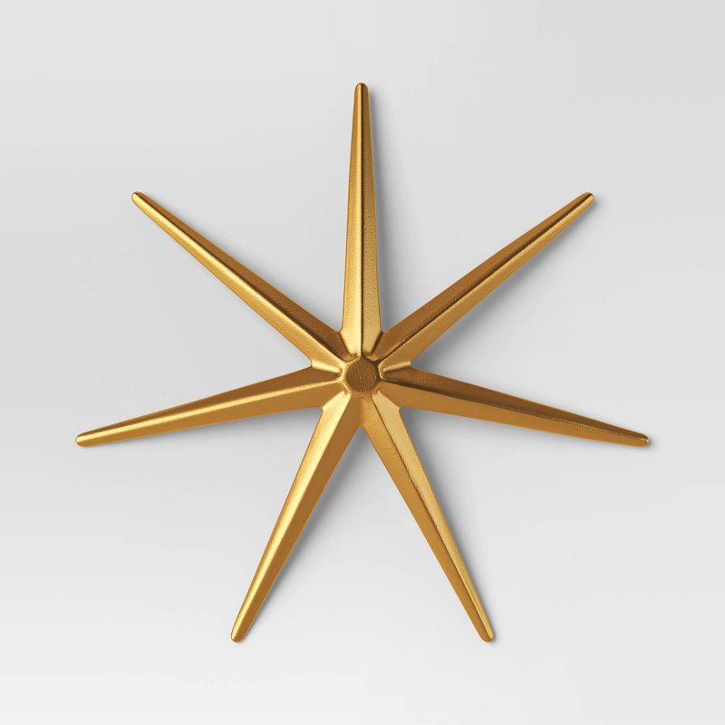 slide 4 of 4, (Set of 3) 12"/10"/8" Star Wall Art - Threshold™: Modern Metal Abstract Sculptures, Vertical Orientation, 1 ct