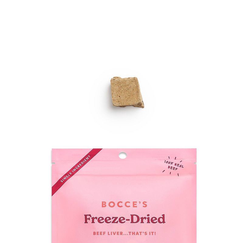 slide 3 of 4, Bocce's Bakery Freeze Dried Beef Liver Adult Dog Treat - 3oz, 3 oz