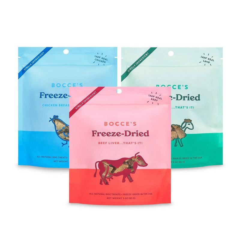 slide 4 of 4, Bocce's Bakery Freeze Dried Beef Liver Adult Dog Treat - 3oz, 3 oz