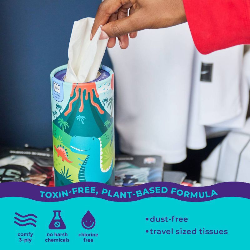 slide 5 of 8, Bim Bam Boo Tubular 3-Ply Bamboo Ultra Soft Facial Tissue - 4pk/160ct, 4 ct, 160 ct