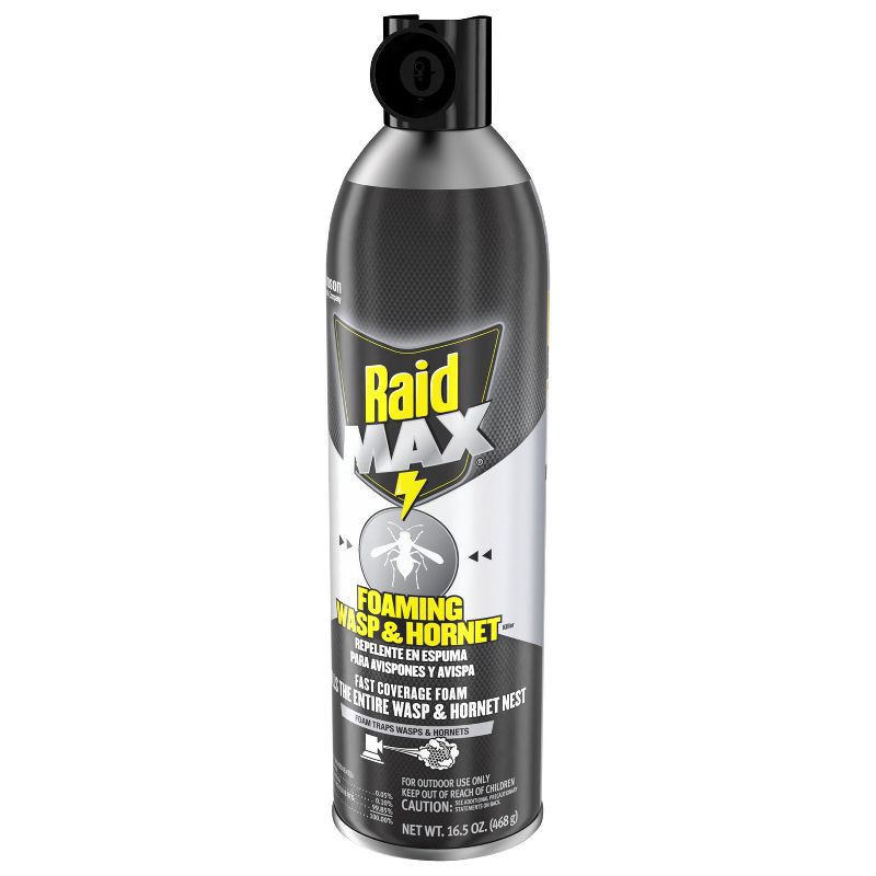 slide 12 of 13, Raid Max Foaming Wasp and Hornet Bug Spray - 16.5oz, 16.5 oz