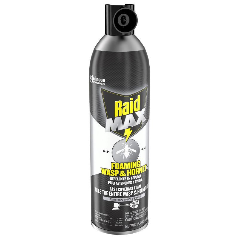 slide 13 of 13, Raid Max Foaming Wasp and Hornet Bug Spray - 16.5oz, 16.5 oz