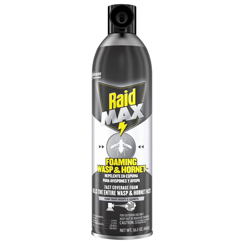 slide 10 of 13, Raid Max Foaming Wasp and Hornet Bug Spray - 16.5oz, 16.5 oz