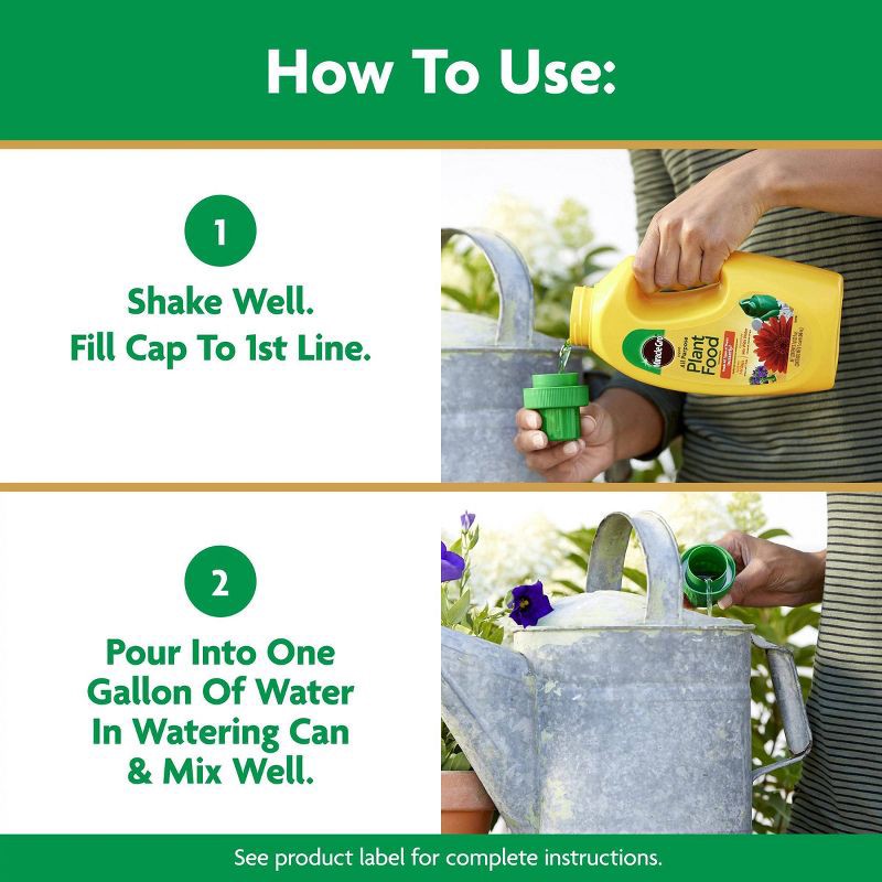 slide 7 of 10, Miracle-Gro 32oz Liquid All Purpose Plant Food Concentrate, 32 oz