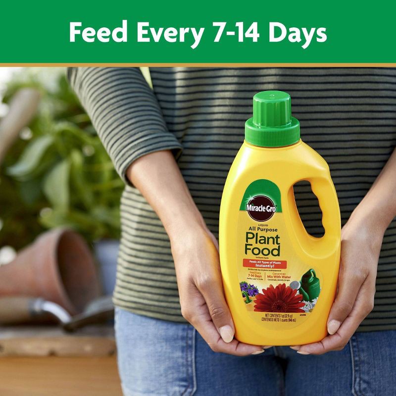 slide 8 of 10, Miracle-Gro 32oz Liquid All Purpose Plant Food Concentrate, 32 oz