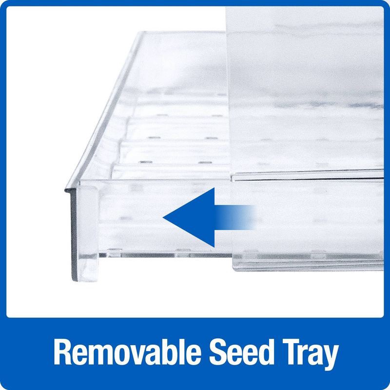 slide 5 of 8, Nature's Way Bird Products 2 Cup Clear View Plastic Window Bird Feeder 6.75": Suction Cup Mount, Shatterproof, 1 ct