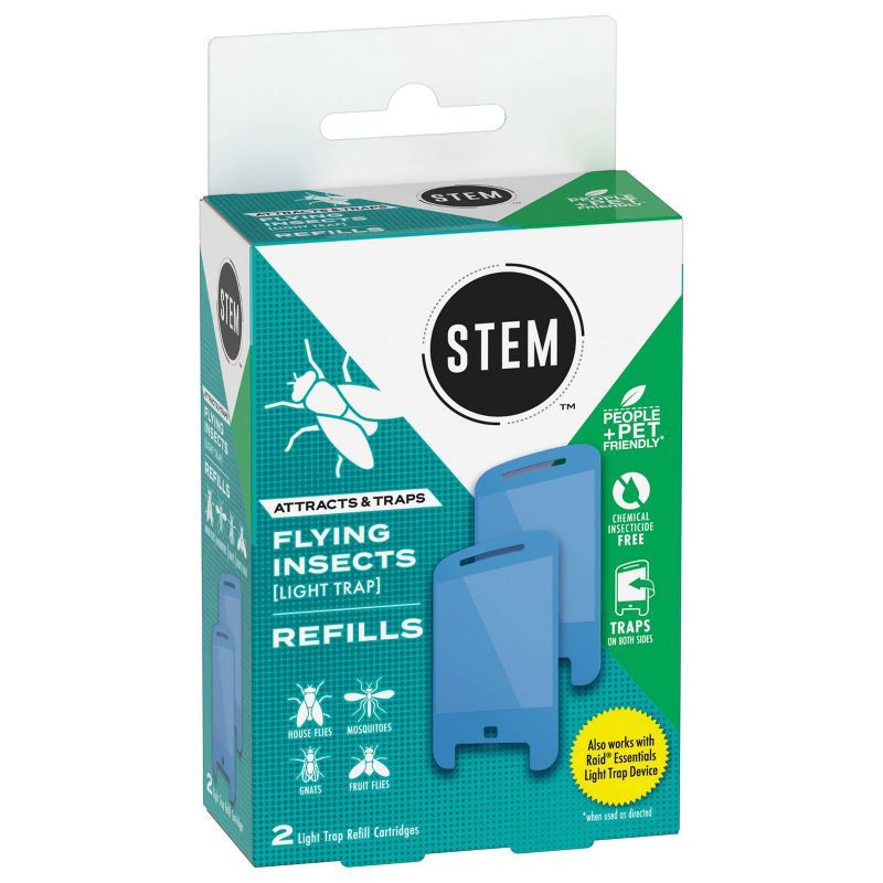 slide 13 of 13, STEM Flying Insect Light Fly Trap Refill - 2 Cartridges, 2 ct