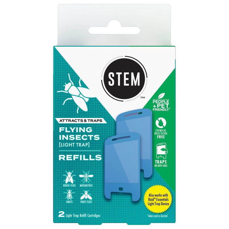 slide 10 of 13, STEM Flying Insect Light Fly Trap Refill - 2 Cartridges, 2 ct