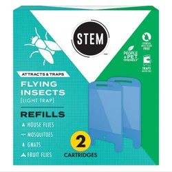 STEM Flying Insect Gnat & Fly Trap Refill - 2 Light Trap Cartridges