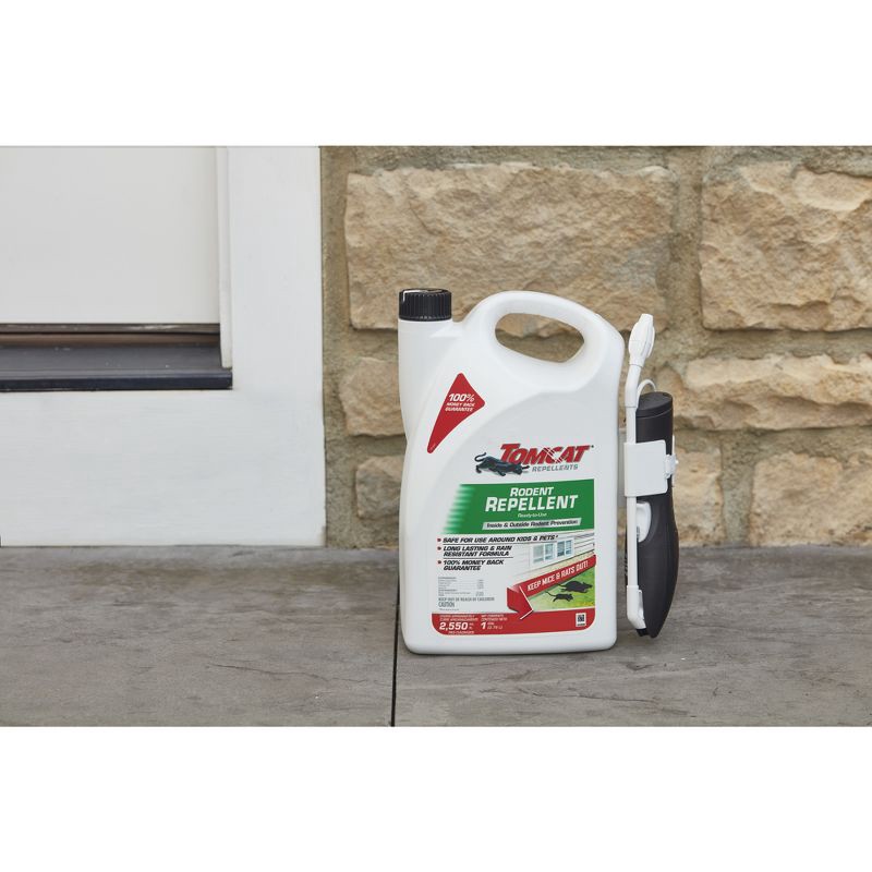 slide 5 of 5, Tomcat Rodent Repellent Ready To Use With Wand - 1gal: Safe for Kids & Pets, Deters Rats, 1 gal