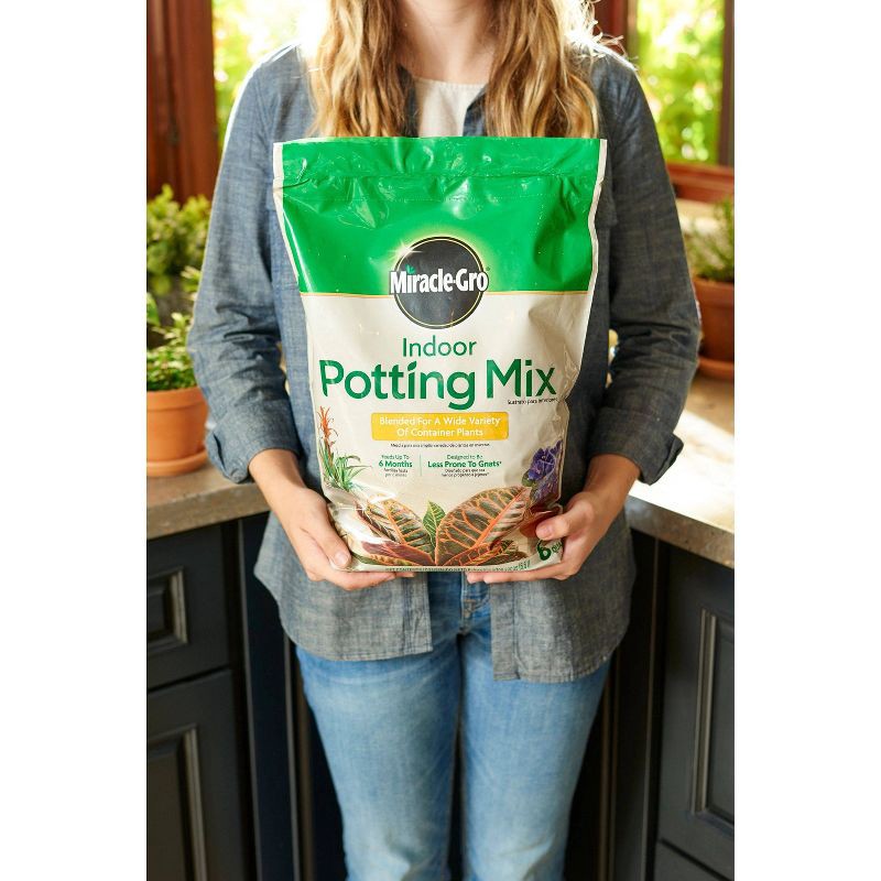 slide 2 of 2, Miracle-Gro 6qt Indoor Potting Mix, 6 qt