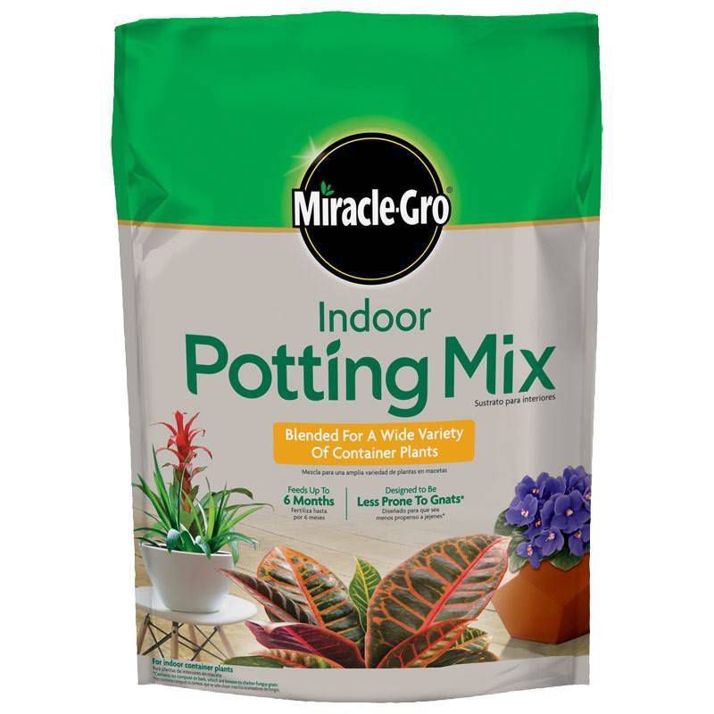 slide 1 of 2, Miracle-Gro 6qt Indoor Potting Mix, 6 qt