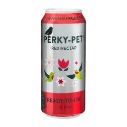 Perky-Pet 16 fl oz Ready-to-Use Red Nectar Can For Hummingbirds: Easy Pour, No-Mix, Bird Nourishment