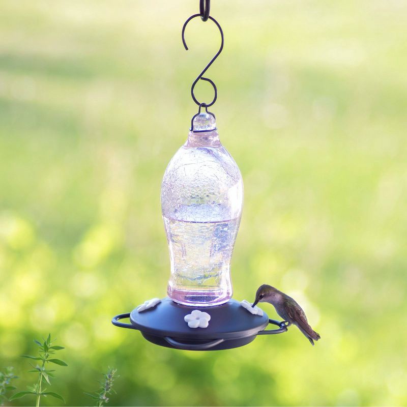 slide 5 of 6, Nature's Way Bird Products Artisan Gravity Hummingbird Feeder 7.5" - Blush Crackle, 1 ct