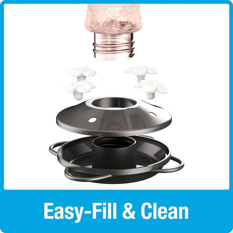 slide 3 of 6, Nature's Way Bird Products Artisan Gravity Hummingbird Feeder 7.5" - Blush Crackle, 1 ct