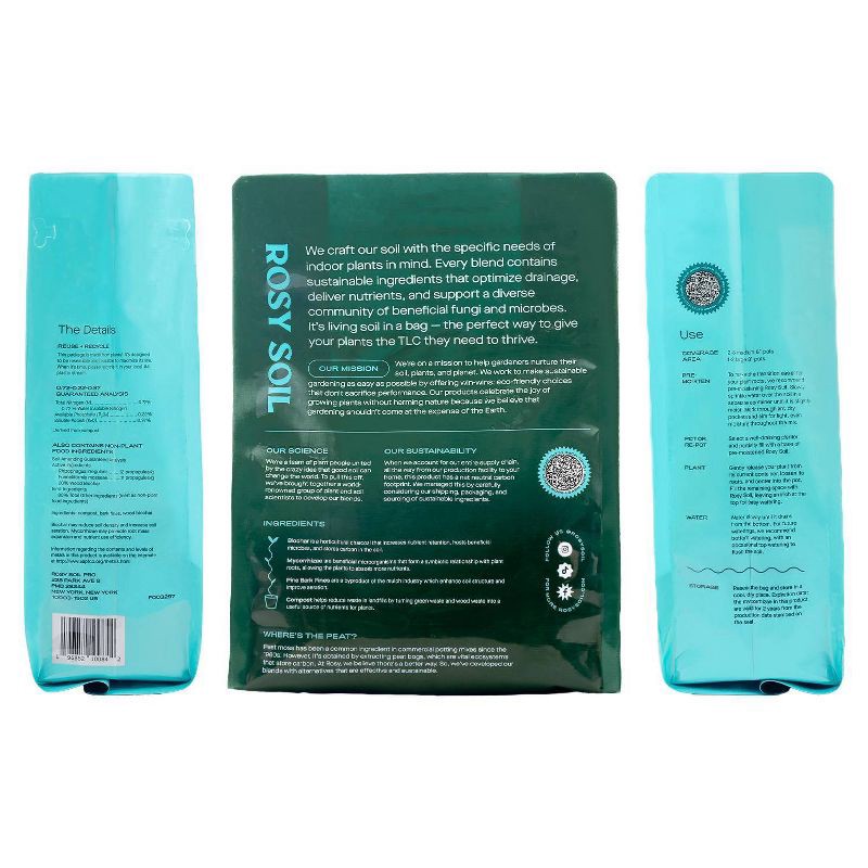 slide 2 of 14, Rosy Soil 4qt Houseplant Mix, 4 qt