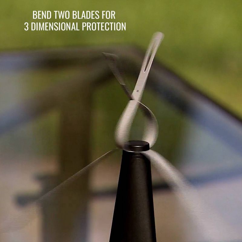 slide 5 of 6, BERNINI LG6752 Pattern Fly Fan: Outdoor Pest Deterrent, No Assembly, Protects Against Flying Insects, 1 ct