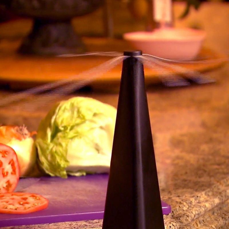 slide 6 of 6, BERNINI LG6752 Pattern Fly Fan: Outdoor Pest Deterrent, No Assembly, Protects Against Flying Insects, 1 ct