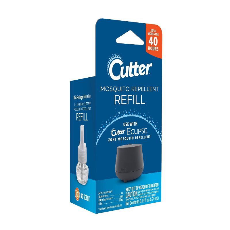 slide 3 of 6, Cutter Repellent Area Outdoor Diffuser: Electric, No Flame, 10ft Protection Zone, 10 ft