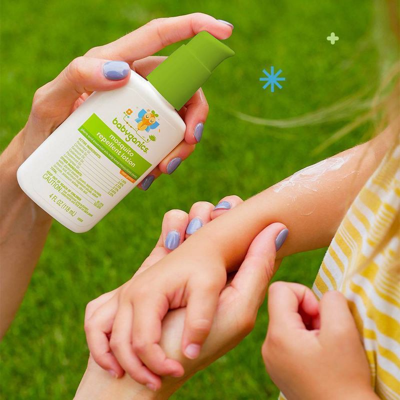 slide 3 of 7, Babyganics 4oz Outdoor Pest Control Baby Mosquito Repellent Lotion, 4 oz