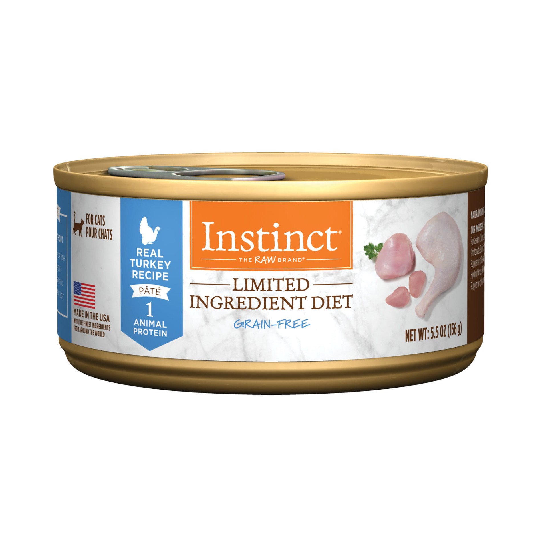 slide 1 of 1, Nature's Variety Instinct Grain-Free Limited Ingredient Diet Turkey Canned Cat Food, 5.5 oz