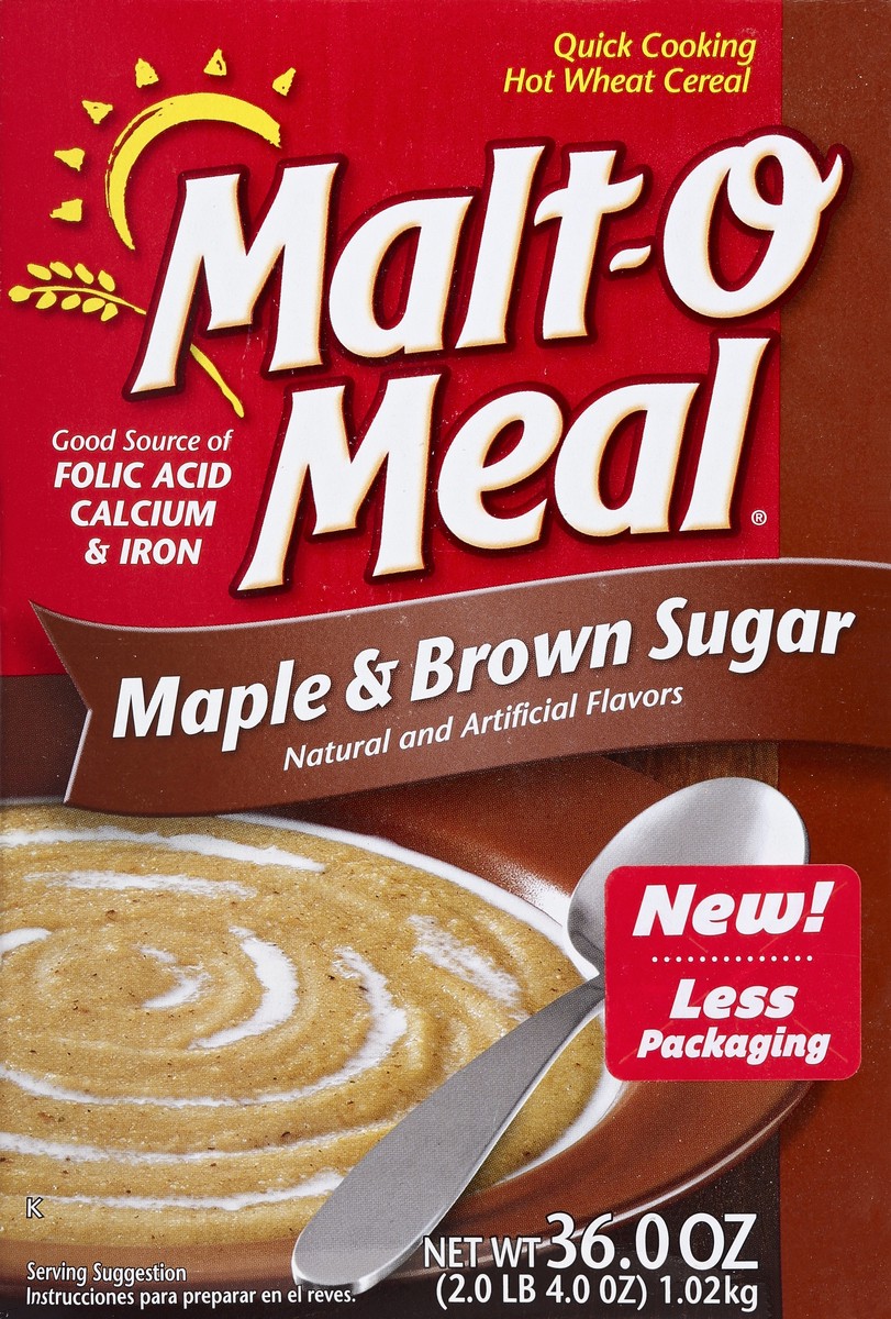 slide 1 of 5, Malt-O-Meal Hot Wheat Cereal 36 oz, 36 oz