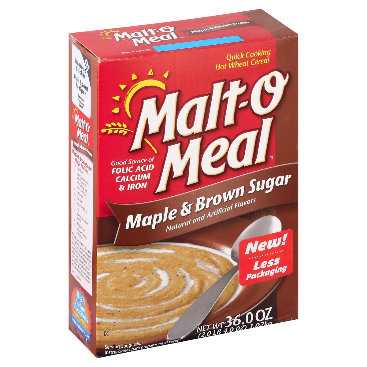 slide 4 of 5, Malt-O-Meal Hot Wheat Cereal 36 oz, 36 oz