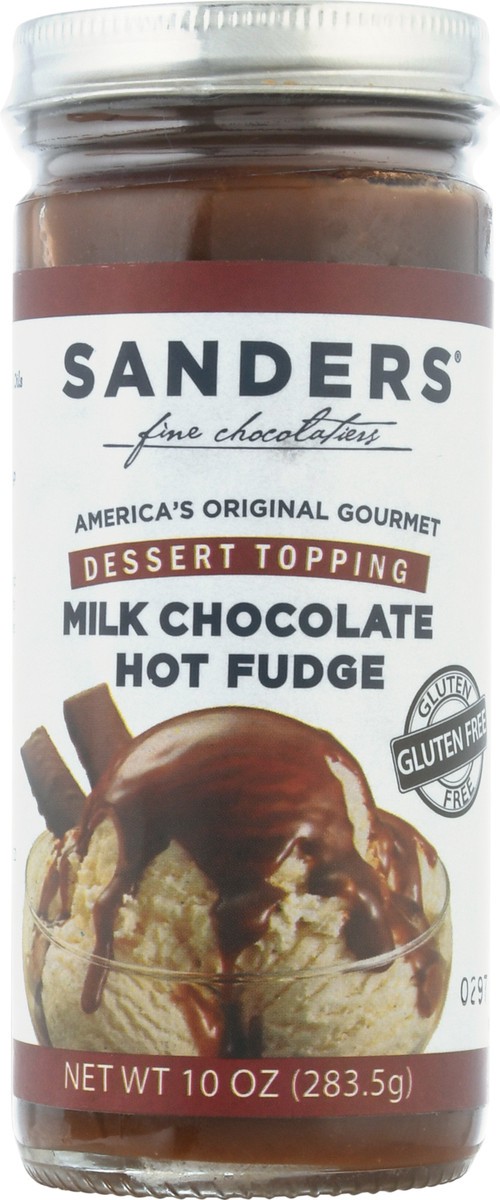 slide 6 of 9, Sanders Milk Chocolate Hot Fudge Dessert Topping 10 oz, 10 oz