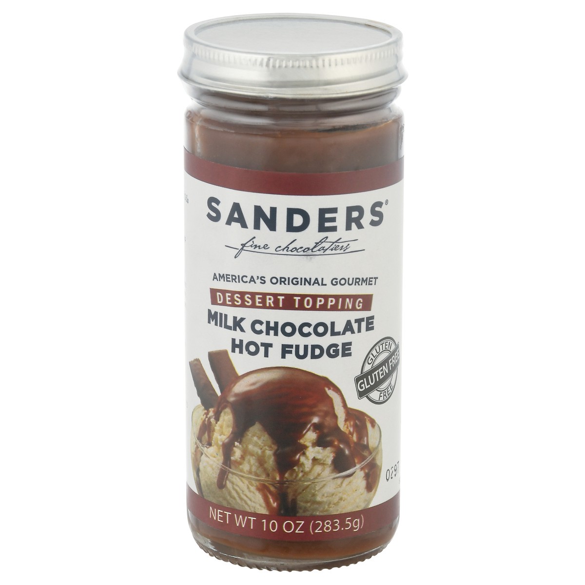 slide 1 of 9, Sanders Milk Chocolate Hot Fudge Dessert Topping 10 oz, 10 oz