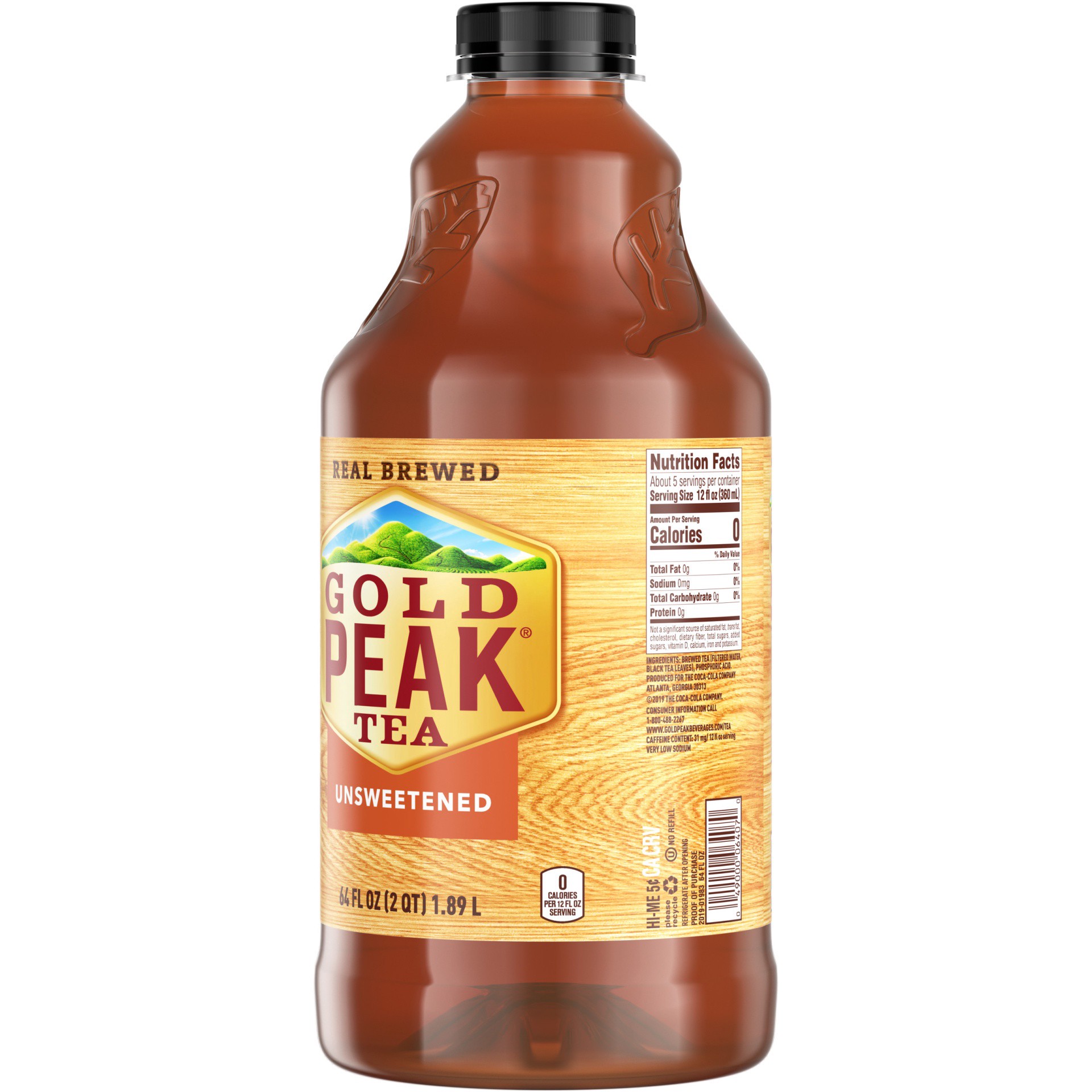 slide 7 of 13, Gold Peak Unsweetened Black Tea Bottle, 64 fl oz, 64 oz
