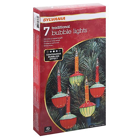 slide 1 of 1, Inl 7ct Bubble Lights - EA, 7 ct