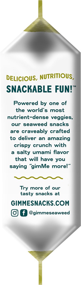 slide 5 of 7, gimMe Organic Roasted Extra Virgin Olive Oil Seaweed Snacks 0.17 oz, 0.17 oz