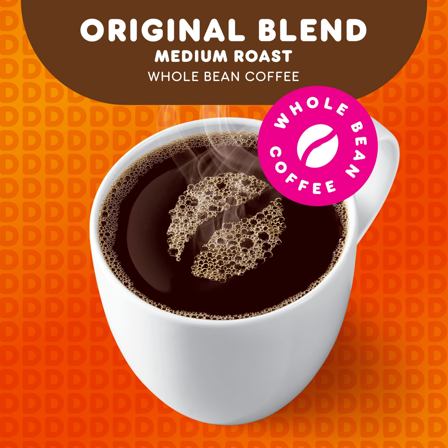 slide 2 of 7, Dunkin' Dunkin’ Original Blend Medium Roast Whole Bean Coffee, 12 Oz. Bag, 12 oz