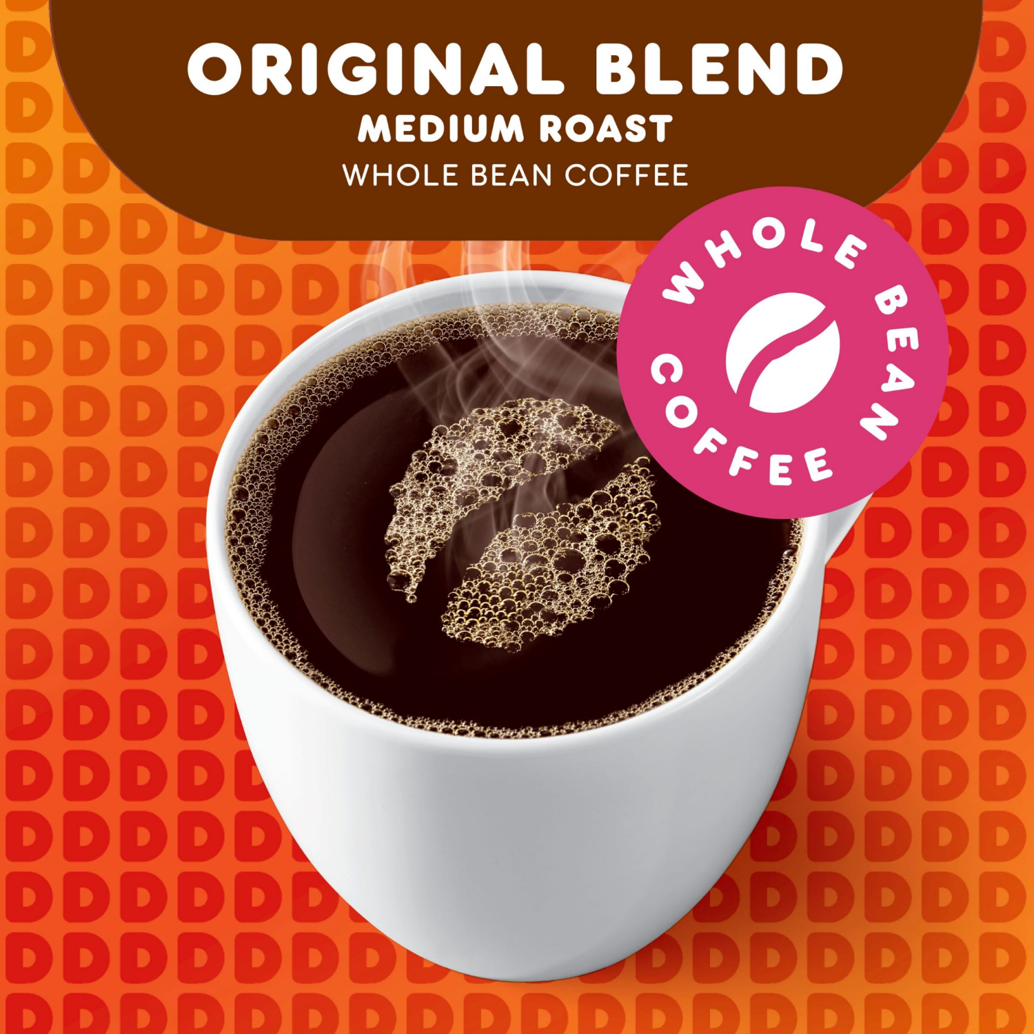 slide 6 of 7, Dunkin' Dunkin’ Original Blend Medium Roast Whole Bean Coffee, 12 Oz. Bag, 12 oz