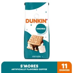 Dunkin' Dunkin’ S’mores Artificially Flavored Ground Coffee, 11 oz. Bag