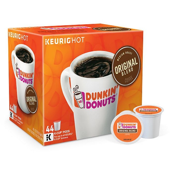 slide 1 of 8, Dunkin' Original Blend Coffee Keurig K-Cup Pods, 44 ct