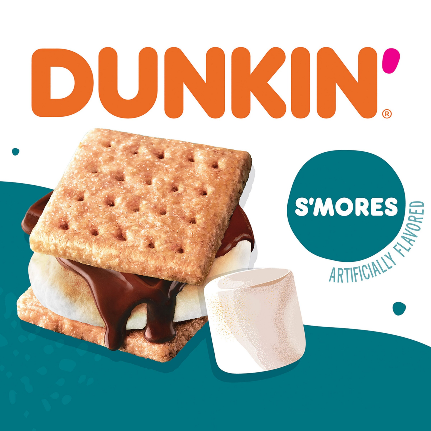 slide 2 of 8, Dunkin' Dunkin’ S’mores Artificially Flavored Coffee, Medium Roast, Keurig K-Cup Pods, 10 Count Box, 10 ct