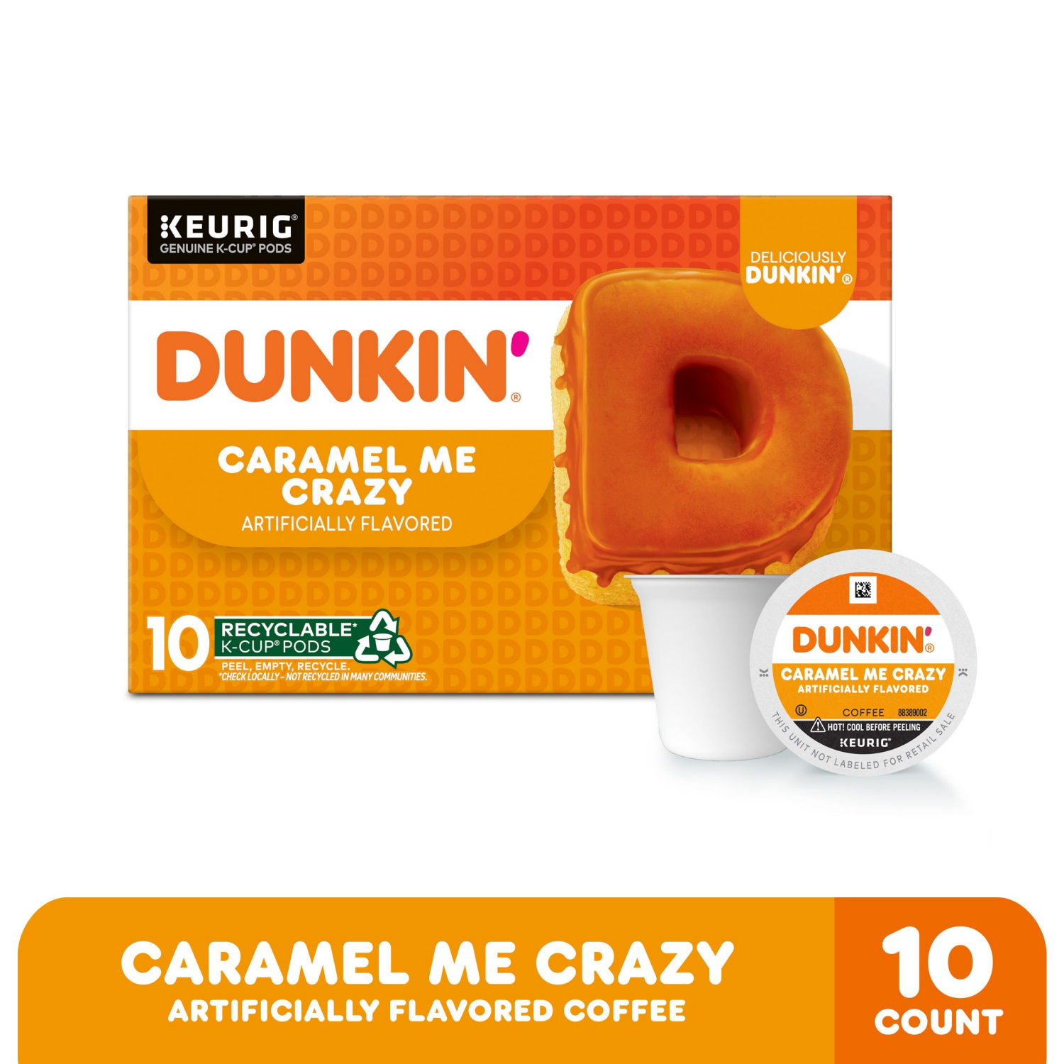 slide 1 of 7, Dunkin' Dunkin Donuts Bakery Series Coffee K-Cup Pods Caramel Coffee Cake - 3.7 oz, 3.7 oz