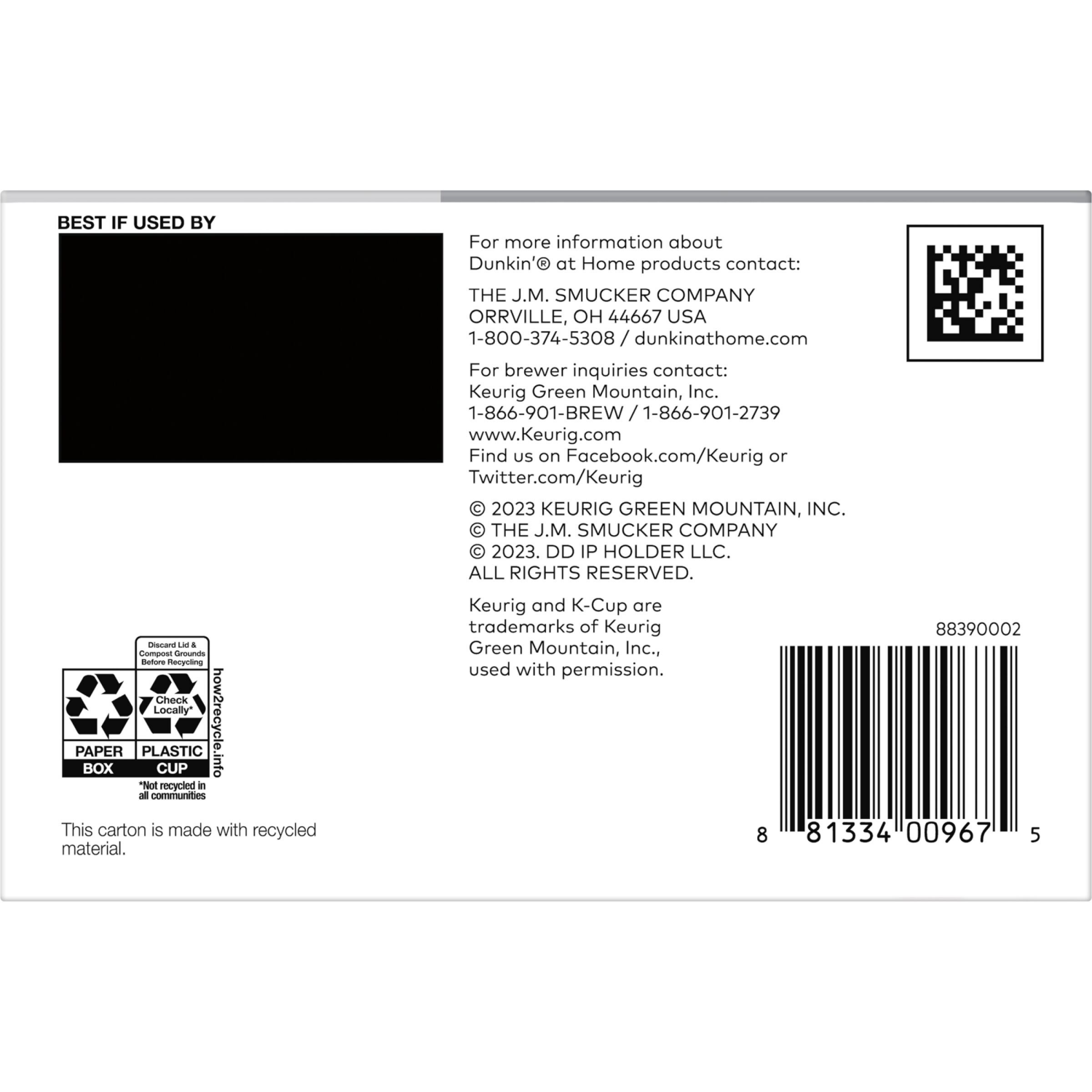 slide 6 of 7, Dunkin' Dunkin’ Cinnamania Coffee, 10 K-Cup Pods for Keurig Coffee Makers, 10 ct