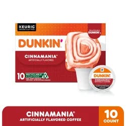 Dunkin' Dunkin’ Cinnamania Coffee, 10 K-Cup Pods for Keurig Coffee Makers