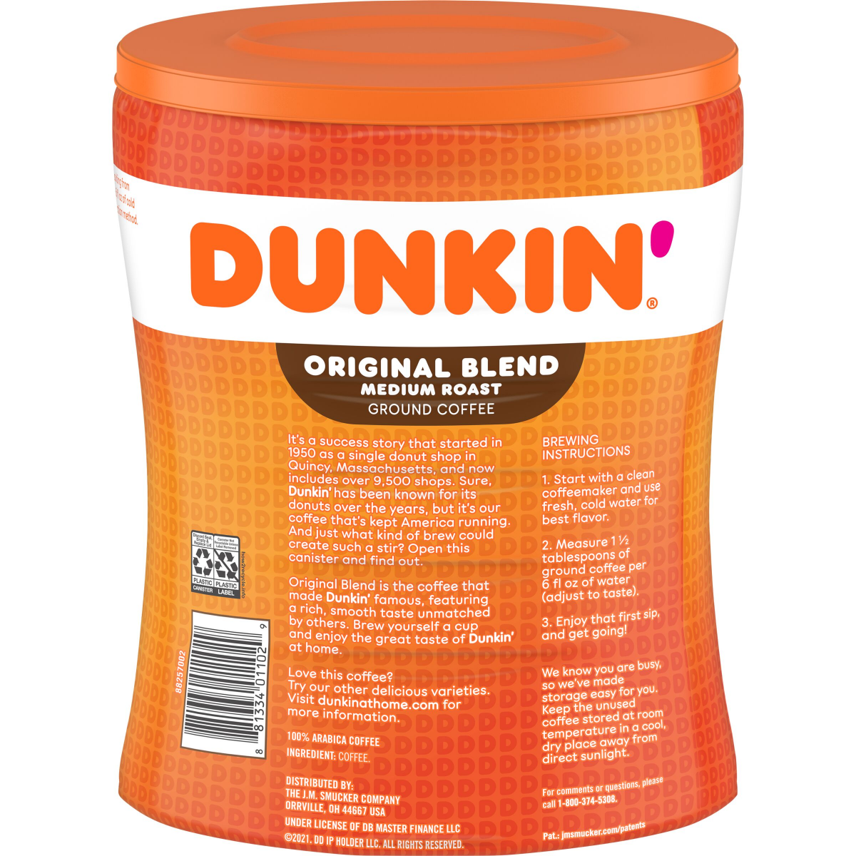 slide 20 of 29, Dunkin' Medium Roast Original Blend Ground Coffee - 30 oz, 30 oz