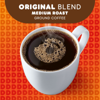 slide 13 of 29, Dunkin' Medium Roast Original Blend Ground Coffee - 30 oz, 30 oz