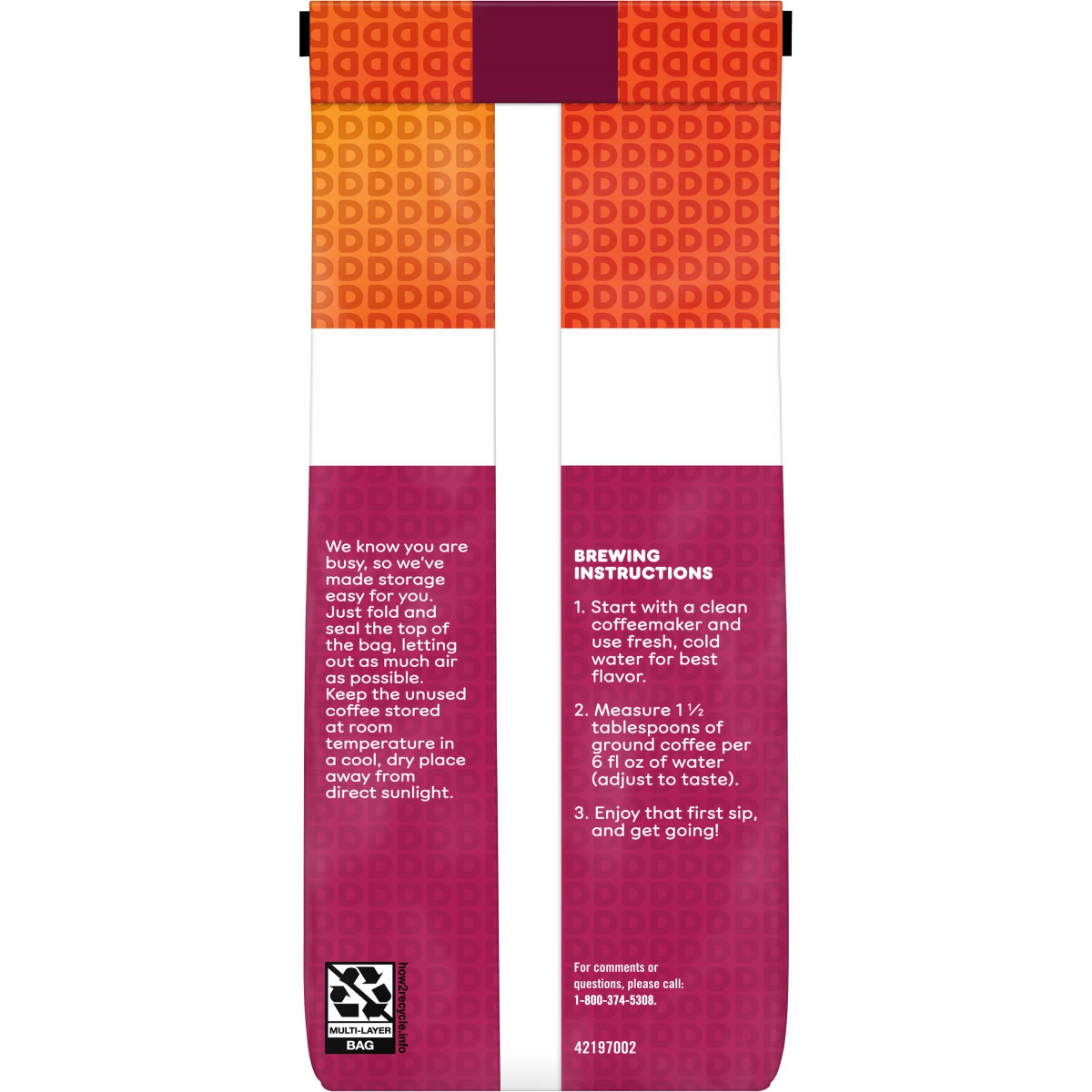 slide 4 of 8, Dunkin' Candy'D Almond Flavored Ground Coffee, 11 Oz. Bag, 11 oz