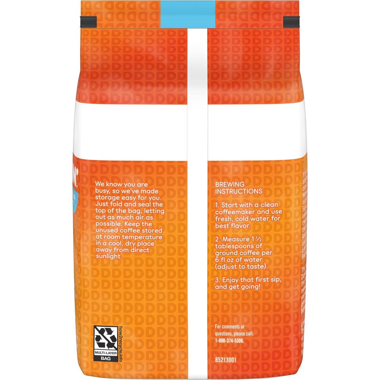 slide 3 of 5, Dunkin' Dunkin’ French Vanilla Artificially Flavored Ground Coffee, 18 Oz. Bag, 18 oz