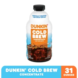 Dunkin' Dunkin’ Cold Brew Concentrated Coffee, 31 Oz. Bottle